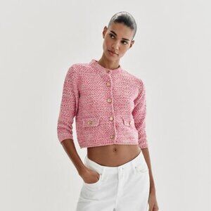 ZARA FRENCH SLEEVE CARDIGAN